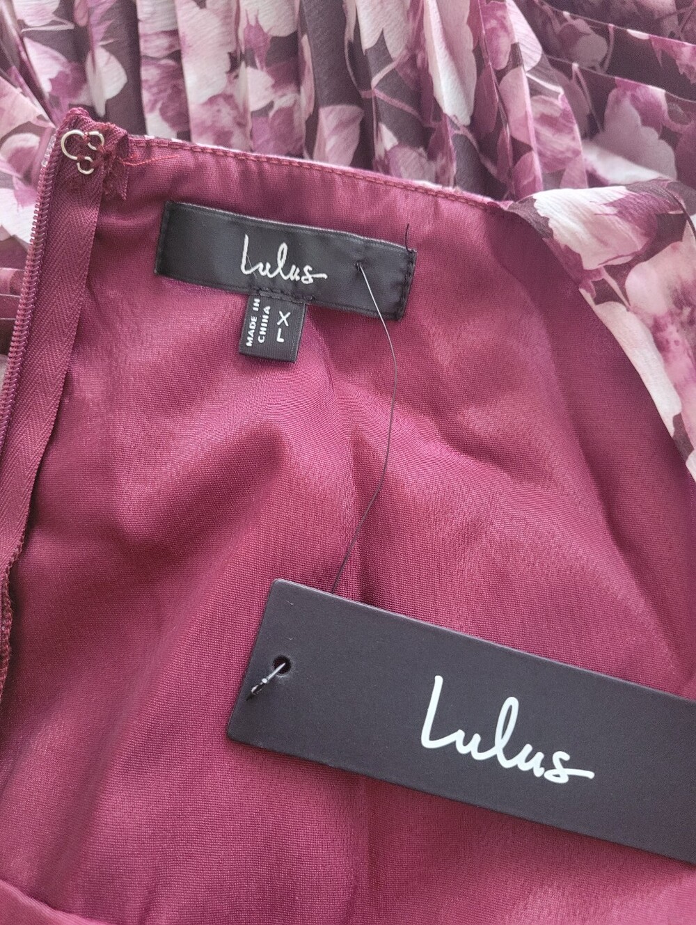 Lulu's Illustrious Aura Plum Purple Floral Bustier Tie-Strap Maxi Dress XL - Picture 2 of 11